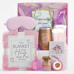 10-pc Luxury Bath/Spa Relaxation ROSE scented Soothing Gift Set- Self Care Pkg